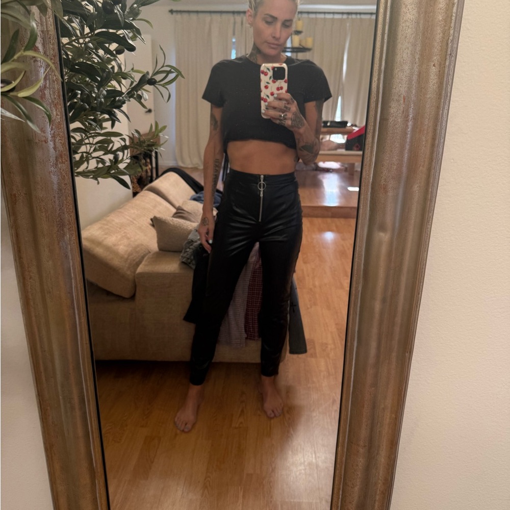 RVCA Black High-Waisted Pants